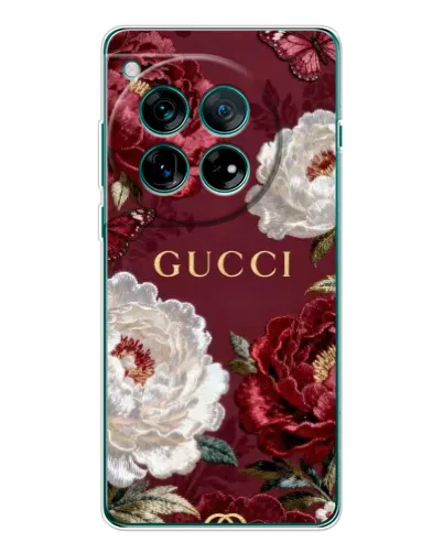 Чохол для OnePlus 12 з картинкою «Gucci — бордові троянди» Чохол для OnePlus 12 з картинкою «Gucci — бордові троянди»