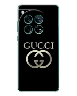 Чохол для OnePlus 12 з картинкою «Gucci — золото на чорному» Чохол для OnePlus 12 з картинкою «Gucci — золото на чорному»