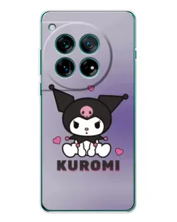 Чехол для OnePlus 12 с картинкой «Kuromi — фиолетовый арт»