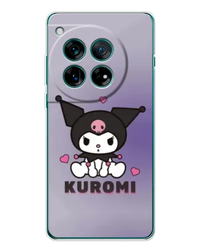 Чохол для OnePlus 12 з картинкою «Kuromi — фіолетовий арт»