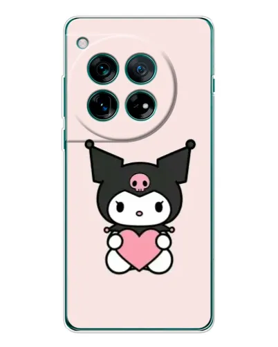 Чохол для OnePlus 12 з картинкою «Kuromi та серце»