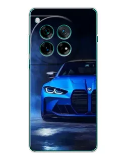Чехол для OnePlus 12 с картинкой «Голубая BMW M4»