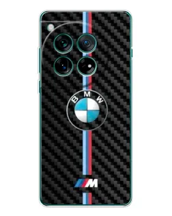 Чехол для OnePlus 12 с картинкой «Эмблема BMW и карбон»