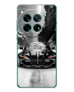 Чехол для OnePlus 12 с картинкой «BMW — акварельный дрифт»