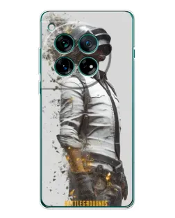 Чехол для OnePlus 12 с картинкой «PUBG — боец в пыли»