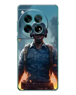 Чехол для OnePlus 12 с картинкой «PUBG — реалистичный герой»