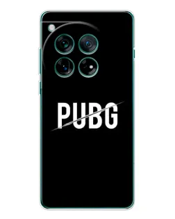 Чехол для OnePlus 12 с картинкой «PUBG — белый логотип»
