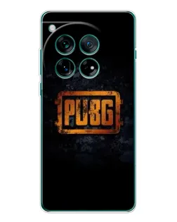 Чехол для OnePlus 12 с картинкой «PUBG — золотой логотип»
