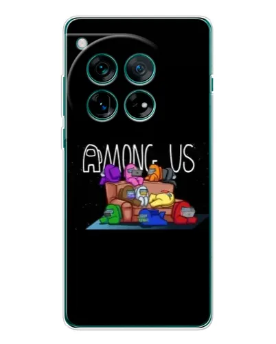 Чехол для OnePlus 12 с картинкой «Логотип Among Us»