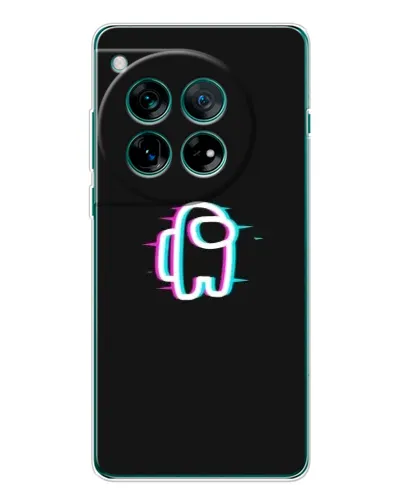 Чехол для OnePlus 12 с картинкой «Among Us неон»
