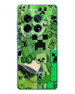 Чехол для OnePlus 12 с картинкой «Криперы Minecraft» Чехол для OnePlus 12 с картинкой «Криперы Minecraft»
