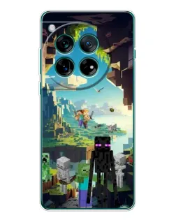 Чехол для OnePlus 12 с картинкой «Эндермен в лесу»