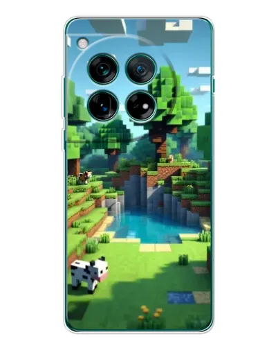 Чехол для OnePlus 12 с картинкой «Minecraft летний день»