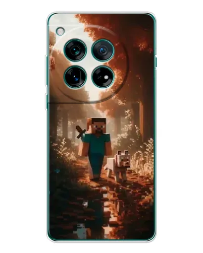 Чехол для OnePlus 12 с картинкой «Стив в лесу»
