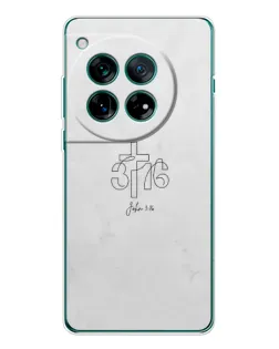 Чохол для OnePlus 12 з картинкою «Івана 3:16 Хрест» Чохол для OnePlus 12 з картинкою «Івана 3:16 Хрест»