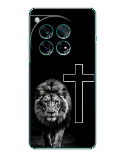 Чохол для OnePlus 12 з картинкою «Лев та Хрест»