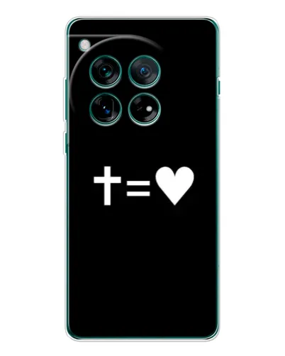 Чохол для OnePlus 12 з картинкою «Хрест та Серце»