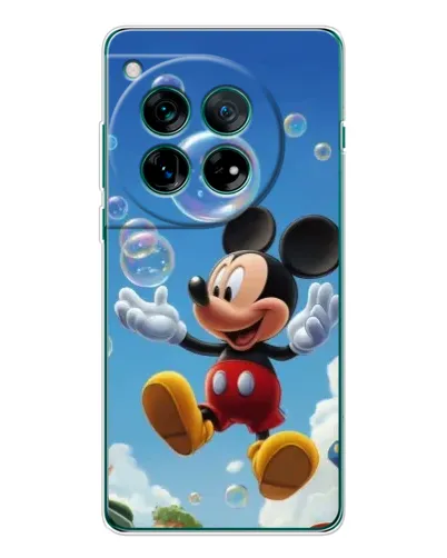 Чехол для OnePlus 12 с картинкой «Mickey и мыльные пузыри»
