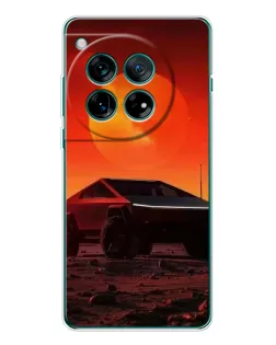 Чехол для OnePlus 12 с картинкой «Cybertruck на Марсе»