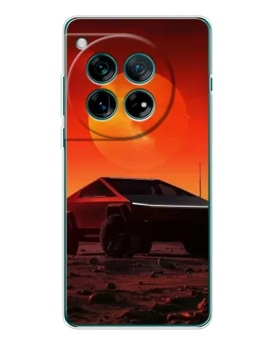Чехол для OnePlus 12 с картинкой «Cybertruck на Марсе»