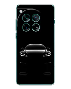 Чехол для OnePlus 12 с картинкой «Силуэт Tesla Night»