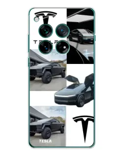 Чехол для OnePlus 12 с картинкой «Коллаж Cybertruck Tesla»
