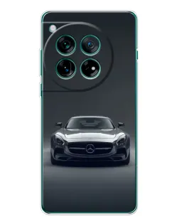 Чехол для OnePlus 12 с картинкой «Mercedes на черном»