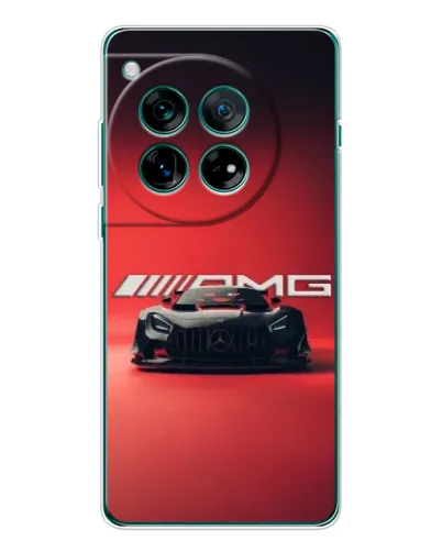 Чехол для OnePlus 12 с картинкой «Mercedes AMG — красная линия»