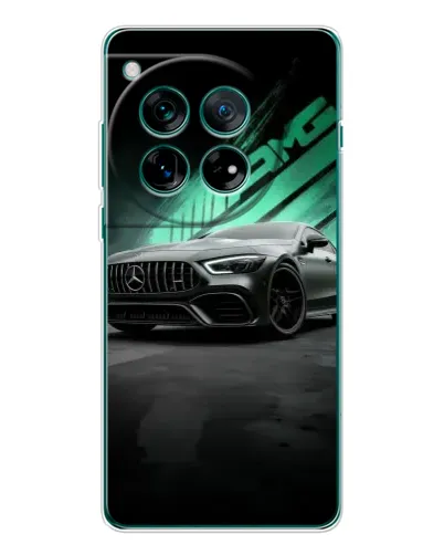 Чехол для OnePlus 12 с картинкой «Темный Mercedes AMG»