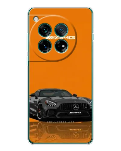 Чехол для OnePlus 12 с картинкой «Оранжевый Mercedes AMG»