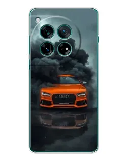 Чехол для OnePlus 12 с картинкой «Audi в облаках дыма»