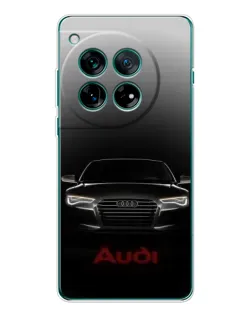Чехол для OnePlus 12 с картинкой «Audi — градиентный контур»