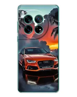 Чехол для OnePlus 12 с картинкой «Audi — закат»