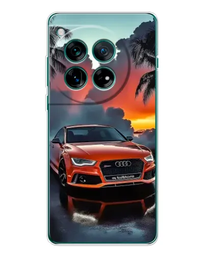 Чехол для OnePlus 12 с картинкой «Audi — закат»