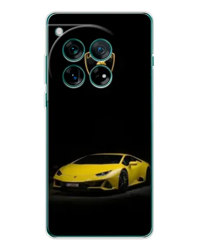 Чехол для OnePlus 12 с картинкой «Lamborghini желтый акцент»
