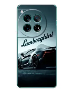 Чехол для OnePlus 12 с картинкой «Классическая надпись Lamborghini»