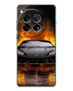 Чехол для OnePlus 12 с картинкой «Lamborghini в огне»