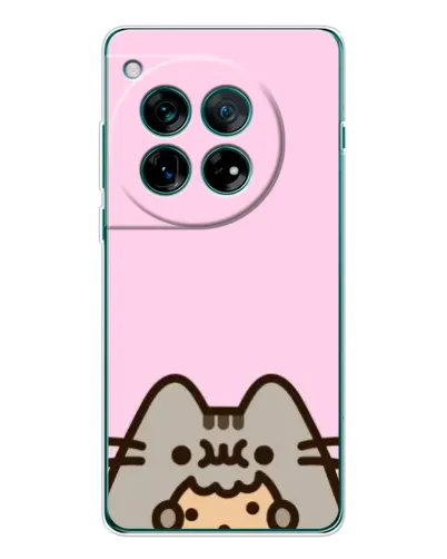 Чехол для OnePlus 12 с картинкой «Pusheen и печенье»