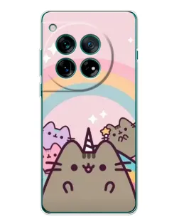 Чехол для OnePlus 12 с картинкой «Единорог Pusheen»