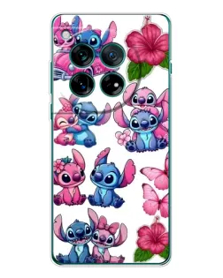 Чехол для OnePlus 12 с картинкой «Стикеры Stitch и Angel»