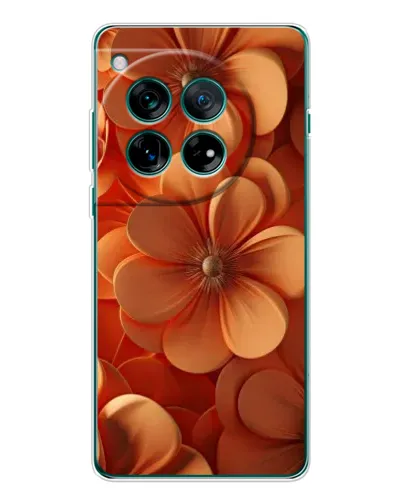 Чохол для OnePlus 12 з картинкою «Помаранчева макро квітка»