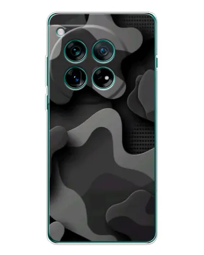 Чохол для OnePlus 12 з картинкою «Темний абстрактний камуфляж»