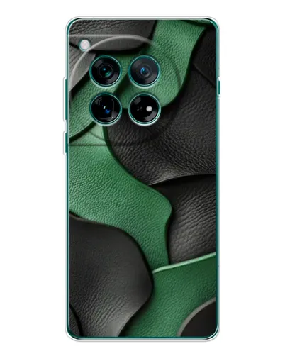 Чохол для OnePlus 12 з картинкою «Зелені шкіряні хвилі»
