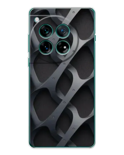 Чохол для OnePlus 12 з картинкою «Об'ємне сіре плетіння»