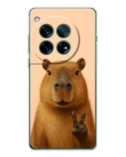 Чехол для OnePlus 12 с картинкой «Капибара виктория» Чехол для OnePlus 12 с картинкой «Капибара виктория»