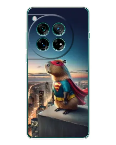 Чехол для OnePlus 12 с картинкой «Капи-мен супергерой»