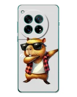 Чехол для OnePlus 12 с картинкой «Капибара рэпер даб» Чехол для OnePlus 12 с картинкой «Капибара рэпер даб»