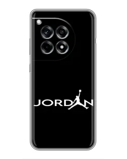 Чехол для OnePlus 12R с картинкой «Jordan White Logo»