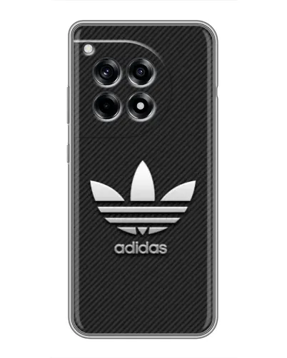 Чохол для OnePlus 12R з картинкою «Adidas Карбонова текстура»