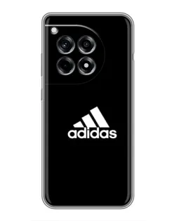 Чохол для OnePlus 12R з картинкою «Чорна класика Adidas»